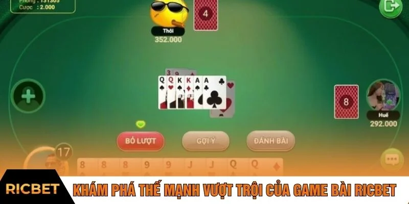 Khám phá thế mạnh vượt trội của game bài RICBET